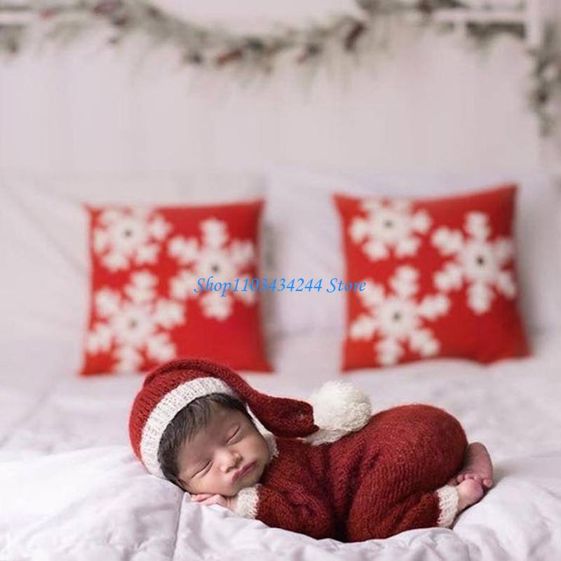 Photography Cheat Sheet - 2 Teile/satz Gestrickte Overall Schwanz Weihnachten
