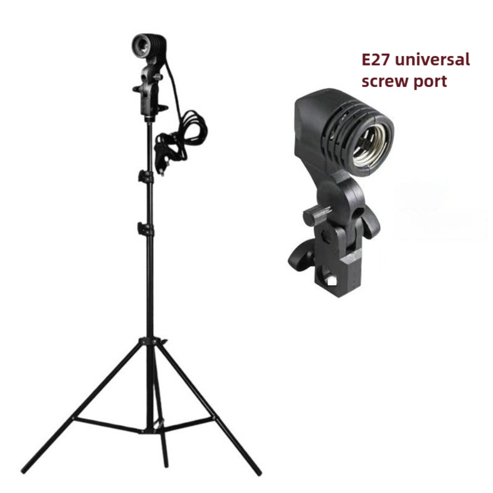 Photography Umbrella - Glühbirnenständer 2M, E27 AC-Sockel mit Schirmlampenhalter,