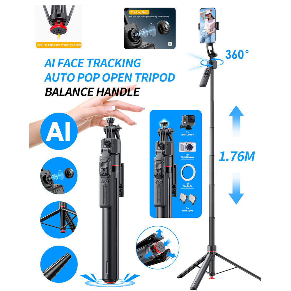 Photography Basics - AI Gimbal Stativ Jumping Selfie Stick