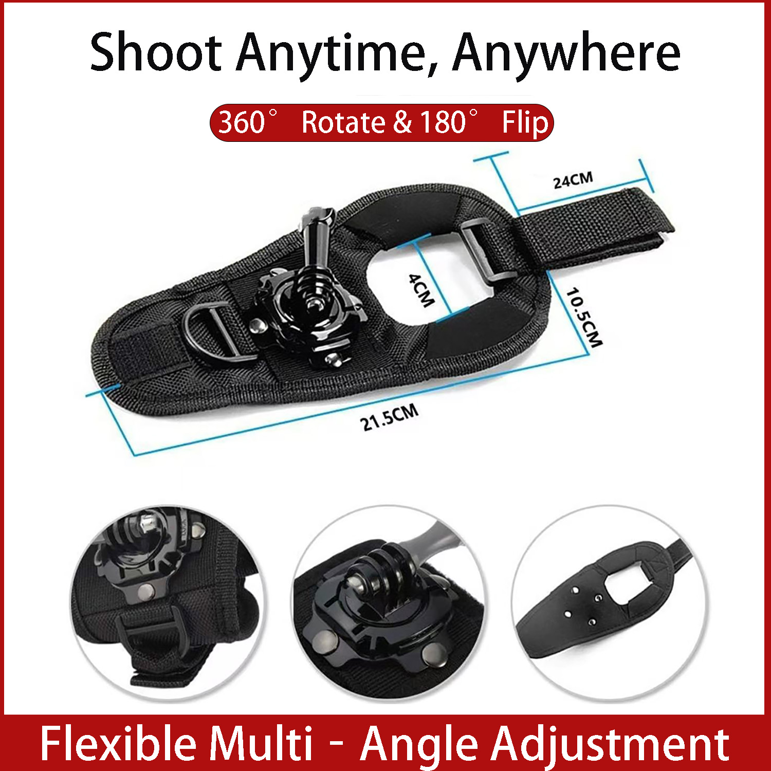 Camera Wrist Strap - GoPro Hero 13 Handgelenk-Halterung, 360 °