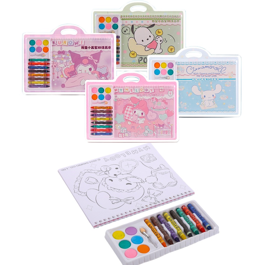 Photography Book - HelloKitty 3D-Malset, tragbares Zeichen- und Malset