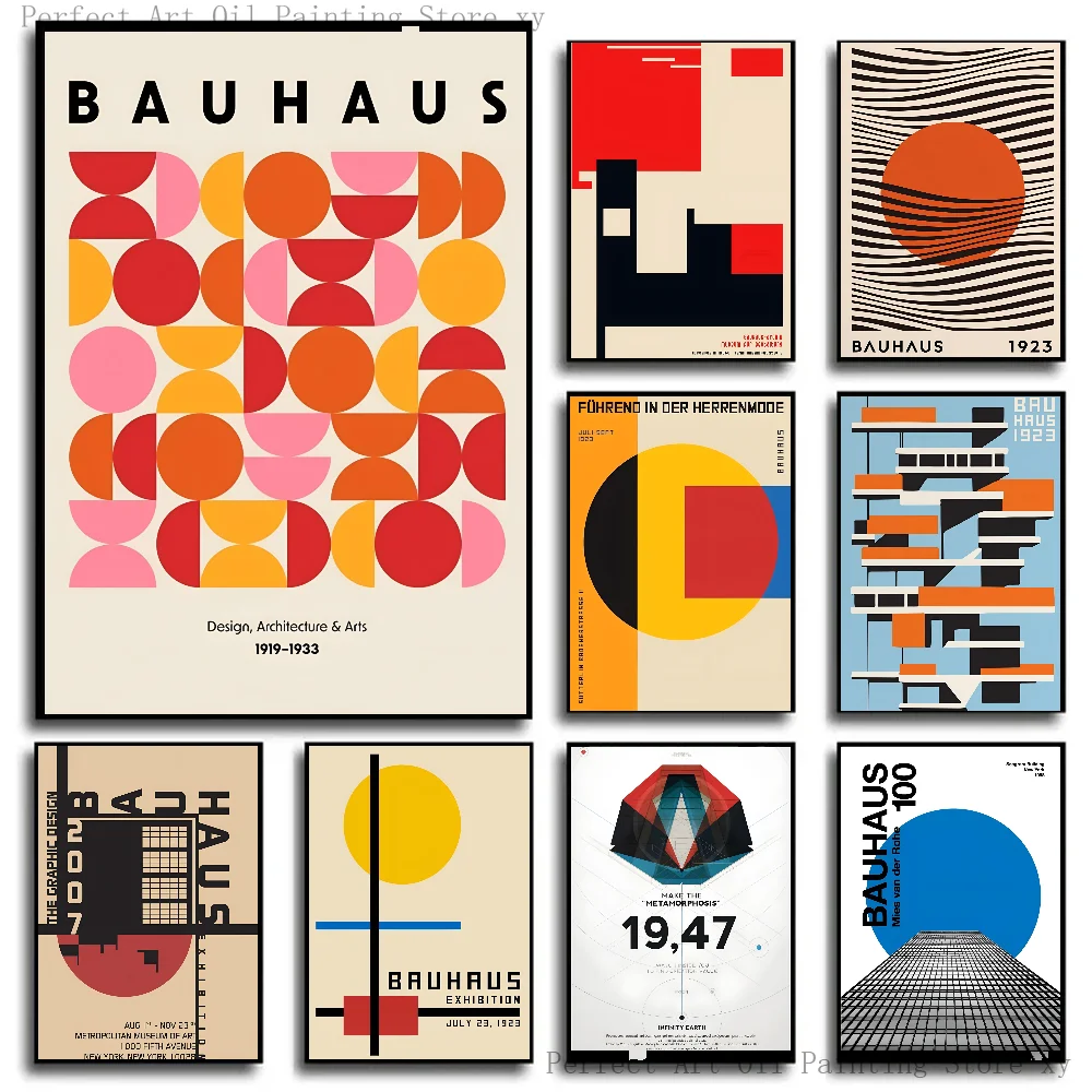 Photography Geometry - 1PC Bauhaus Moderne Einfachheit Geometrische Poster