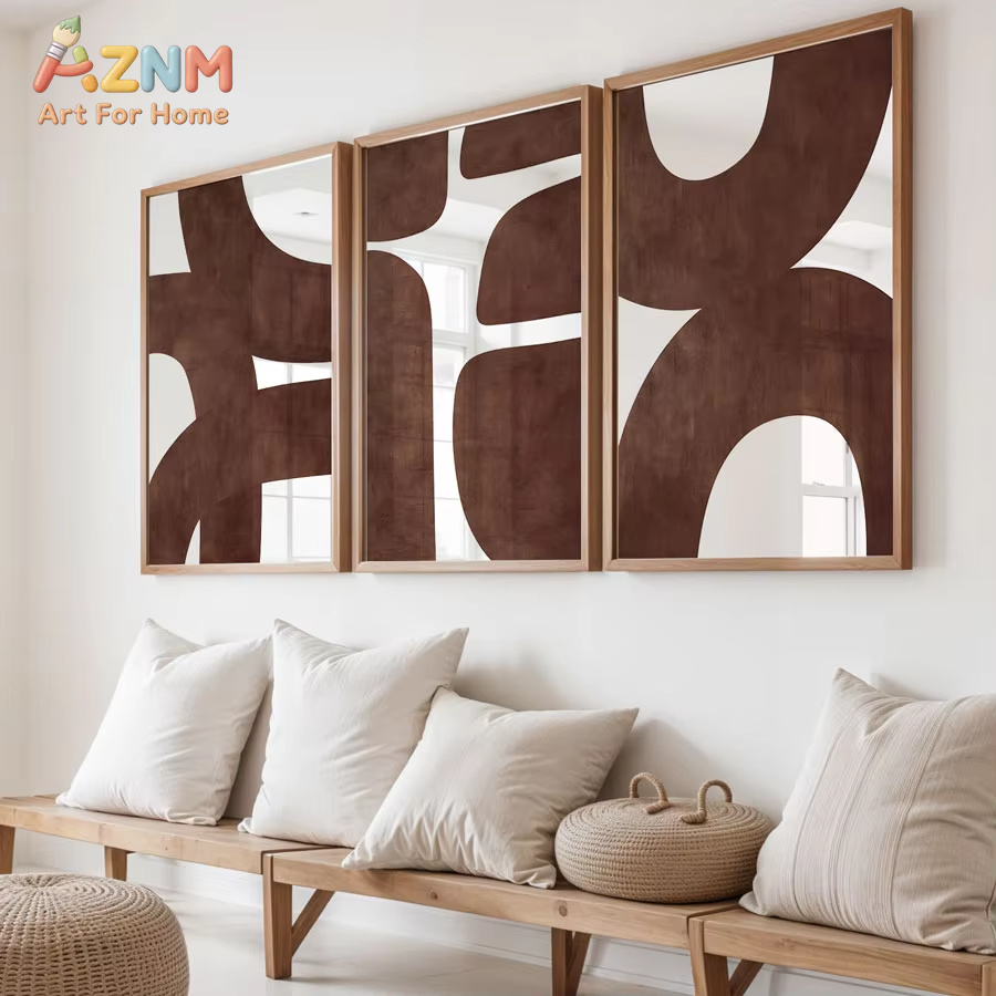 AZNM, 3-teiliges abstraktes ge – Photography Geometry Bewertung und Preis